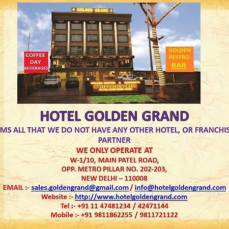 Hotel Golden Grand Delhi  Eksteriør billede